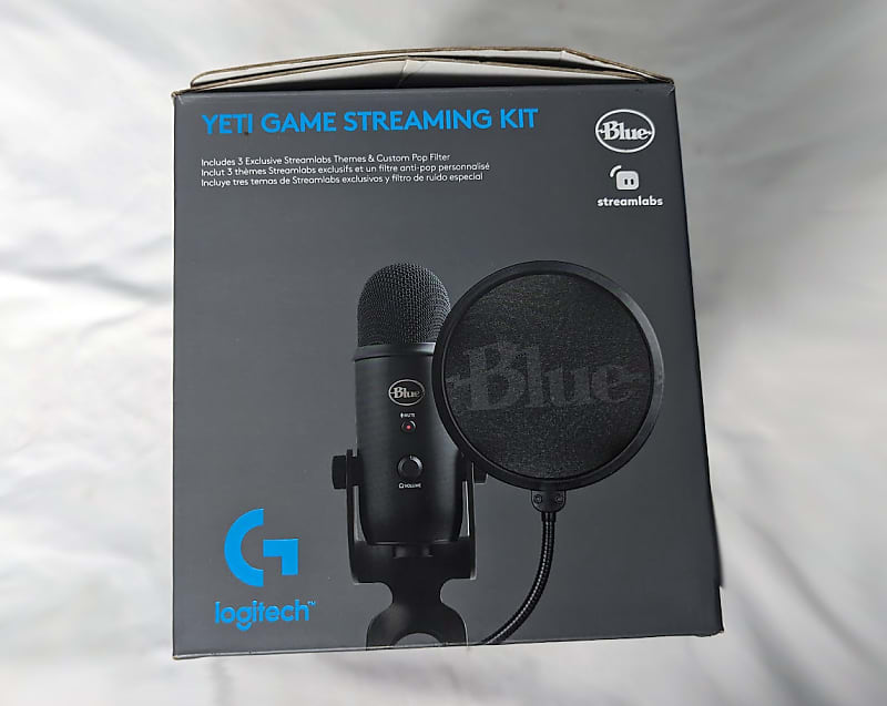 Logitech - Blue Yeti Game Streaming USB Condenser Microphone Kit