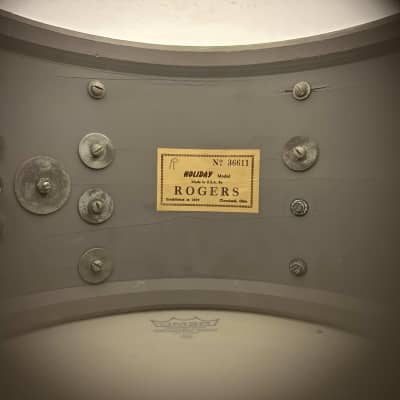 Rogers 20/12/16/5x14" 1960's Cleveland-Era Holiday Drum Set - Black Onyx image 13