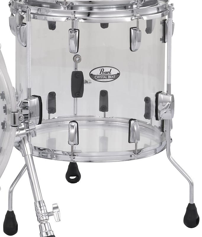 Pearl Crystal Beat Ultra Clear 14x13" Floor Tom Drum Acrylic CRB1413F/C730 | NEW | Authorized Dealer image 1