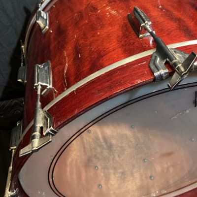 Tama - 24x16" Superstar Bass Drum, Complete! 1980's - Wine Red image 13