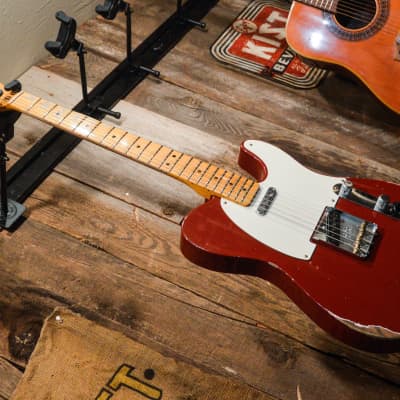Fender Custom Shop Limited Edition Reverse '50s Telecaster Relic - Aged Cimarron Red image 8
