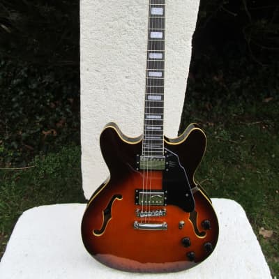 Grote ES-335 Style Guitar, NOS, Sunburst, Shipping Box image 3
