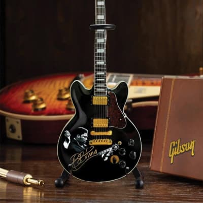 Axe Heaven GG-327 Gibson BB King ES-355 Lucille Tribute Ebony Mini Guitar  Model | Reverb