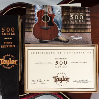 Taylor 524 First Edition Pre Owned image 10