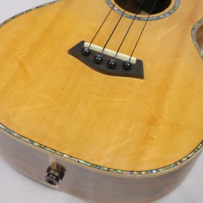 custom soild bearclaw spruce acacia koa back tenor ukulele withkamaka string &pickup and bag image 3