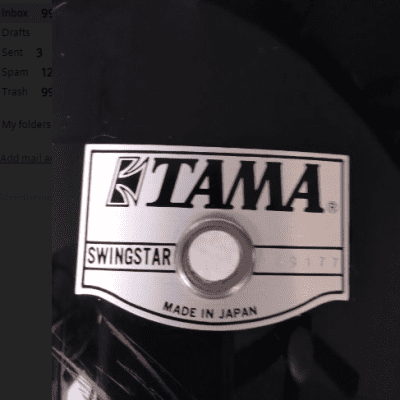 Tama Swingstar 12x11 Tom Japan Black image 3