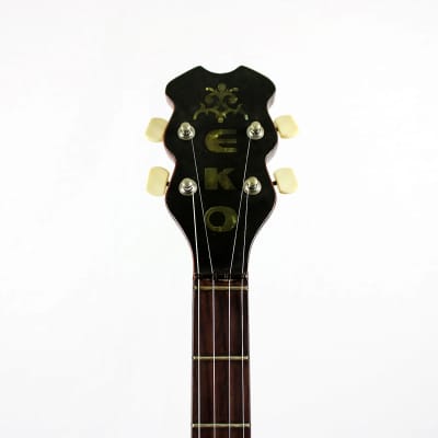 1960s-1970s Eko 5 String Closed Back Banjo - Natural image 4