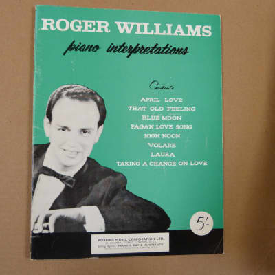 piano jazz: ROGER WILLIAMS piano interpretations, 1965 for sale