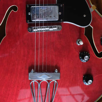 Greco ES300 SA500R 1973 - Ruby Red Hollow Body image 11