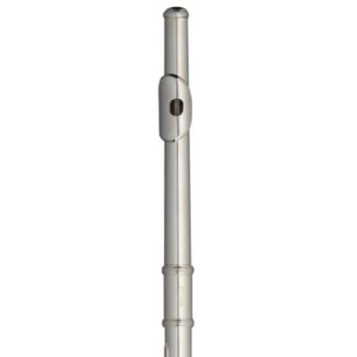 Stagg WS-FL111 Closed Hole C Offset G, Split E Flute Nickel Silver ABS Case, Swab, Gloves image 2