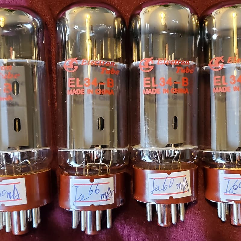 Tubes El34 Shugang Matched Quad. | Reverb