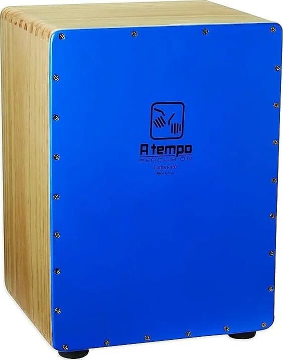 Cajon El Cajoncito (The Little Cajon) 3/4 Size, BLUE TAPA Reverb