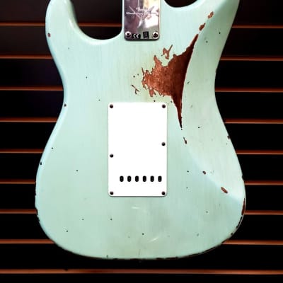 Fender Custom Shop '59 Stratocaster Heavy Relic Faded Surf Green image 5