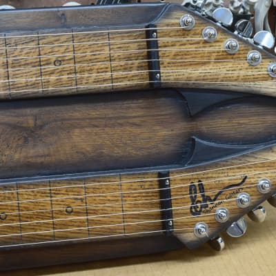 Console Style - Double Neck - Lap Steel Guitar - D / C6 Tuning - Satin Relic Finish - USA Made - Hand Crafted image 10