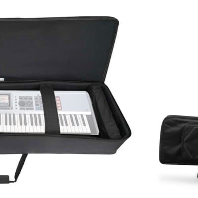 Rockville 88 Key Slim Padded Rigid Keyboard Gig Bag Case For ROLAND FANTOM X7