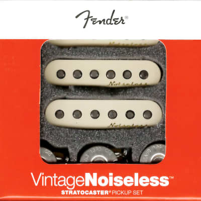 Genuine Fender Noiseless Stratocaster Pickups, Aged White, 099-2115-000 NEW