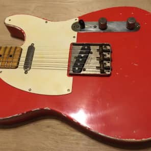 MJT Tele Fiesta Coral Red image 1