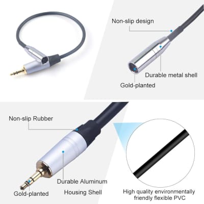 3.5mm Stereo Male to 1/4 TS Mono Male Cable