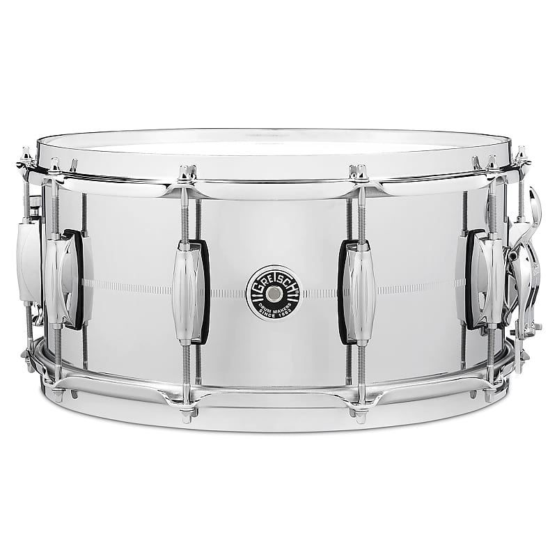 Gretsch 6.5x14 Brooklyn Chrome Over Brass Snare Drum image 1