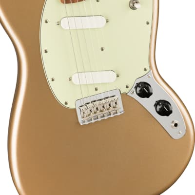 Fender Player Mustang Electric Guitar Firemist Gold image 2