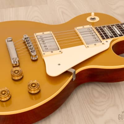 1998 Epiphone by Gibson Les Paul Standard Goldtop, Japan Fujigen | Reverb