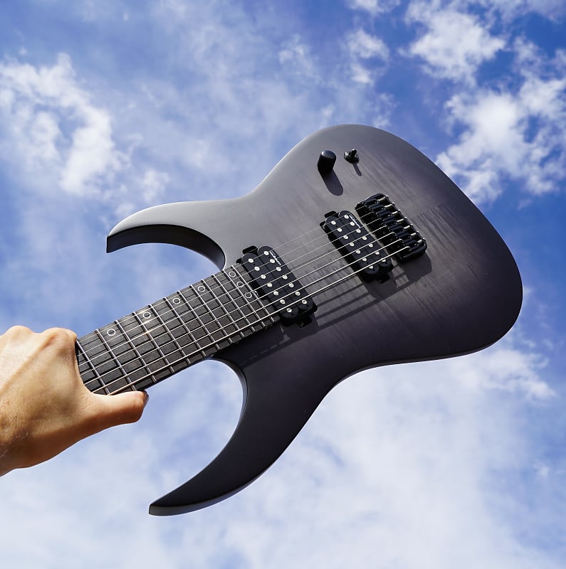 Schecter DIAMOND SERIES KM 7 MK III Legacy Transparent Black Burst 7 String Electric Guitar 2023