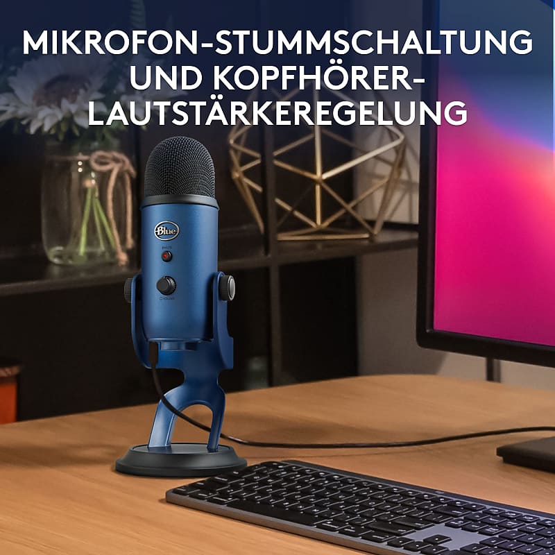 Blue Yeti USB Microphone with Blue VO!CE Effects, 4 Pickup Patterns, Plug  and Play for PC, Mac, Gaming, Recording, Streaming, Podcasting, Studio and  Computer Condenser Mic