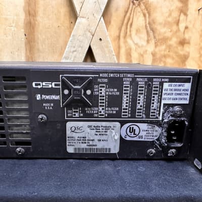 QSC PLX1602 Two Channel 1600 Watt Power Amplifier - Tested & Working #2620 image 8