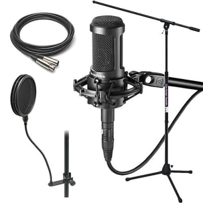 Audio-Technica AT2035 Cardioid Condenser Microphone STUDIO PAK