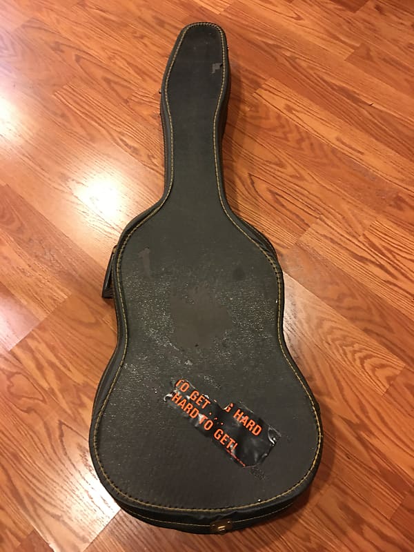 Harmony Offset Electric Guitar case 1960s Black Reverb