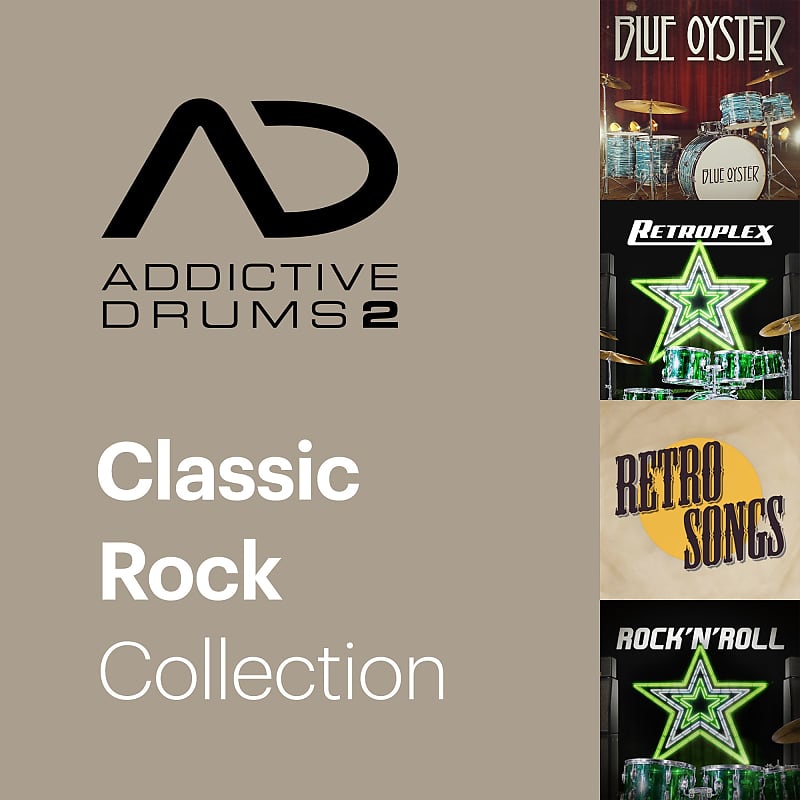New XLN Audio Addictive Drums 2 Classic Rock Collection MAC/PC VST AU AAX Software - (Download/Activation Card) image 1