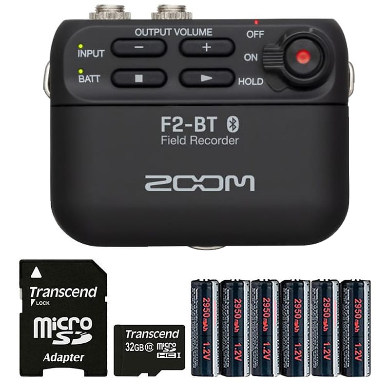 Zoom F2-BT Ultra Compact Bluetooth Enabled Portable Field | Reverb