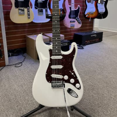 Austin AST100 Double Cutaway Electric Guitar White for sale
