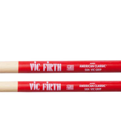 Vic Firth American Classic Vic Grip Hickory Drum Sticks 5A Wood image 2