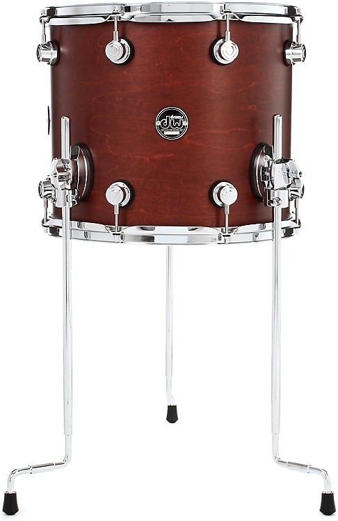 DW Performance Series Floor Tom - 12 x 14 inch - Tobacco Stain image 1