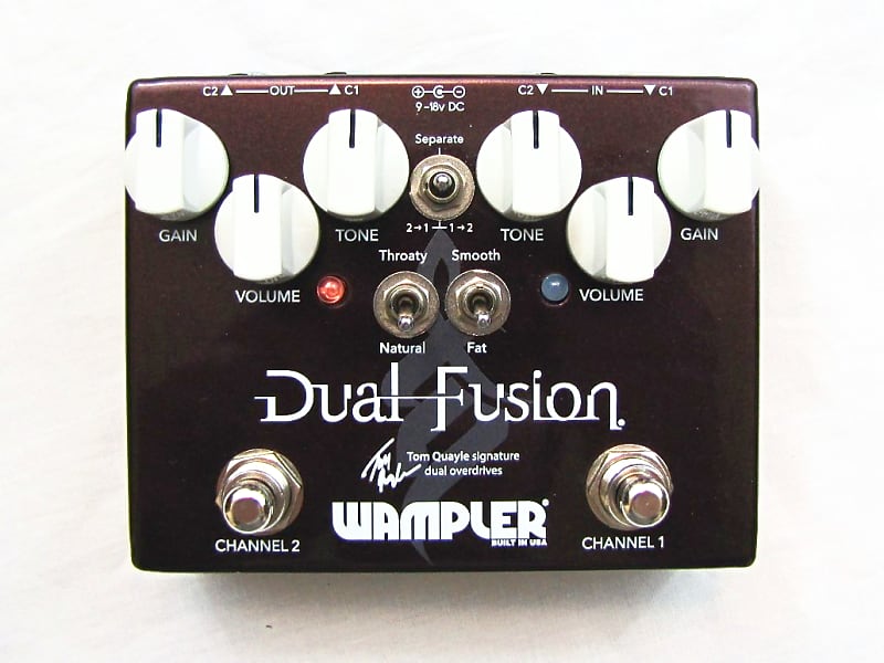 Used Wampler Tom Quayle Signature Dual Fusion V2 Overdrive Guitar Effects Pedal image 1