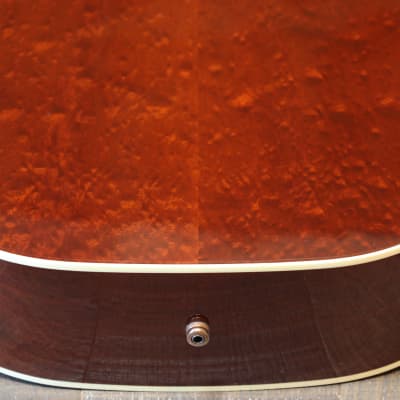 2007 Gibson Custom Shop Ren Ferguson Masterbuild J-45 Quilted Mahogany Custom Acoustic/ Electric Guitar Honey Burst w/ Double Pickguard + COA OHSC image 17