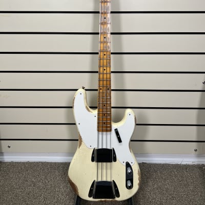 Fender Fender Custom Shop 55 Precision Bass Heavy Relic  Vintage White 2023 image 1