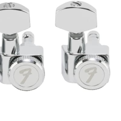 Fender Locking Machine Heads / Tuners For Stratocaster / Telecaster Guitars Chrome image 5