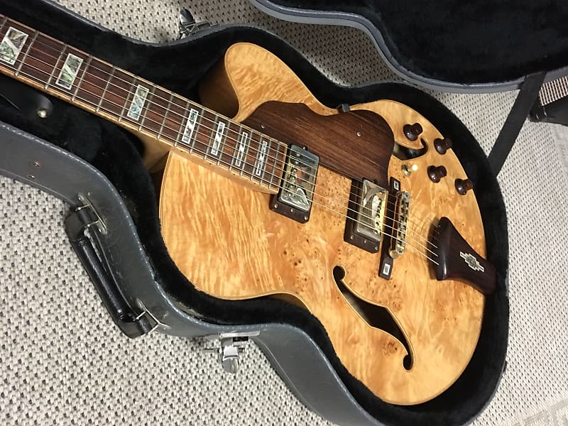 RARE and Gorgeous 2007 Ibanez Artcore Custom AF105BM-NT Bird's Eye Maple  Natural With Hardshell Case