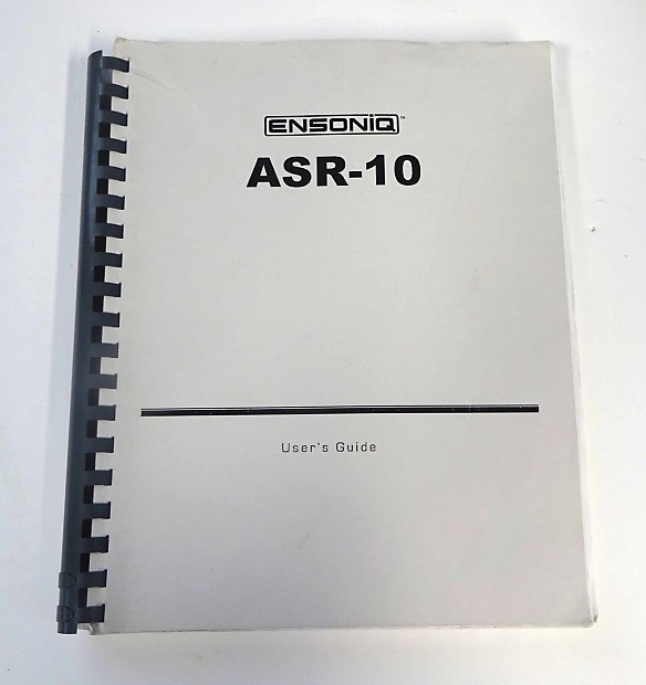 Ensoniq ASR-10 Users Guide image 1