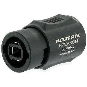 Rapco NL4MMX Neutrick 4 Pin Male to Male Speakon Pro Audio Adapter image 1