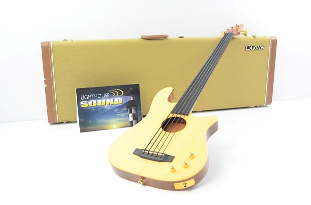 【初売り】 5 AC-50 Carvin String Guitar Bass Acoustic-Electric Fretless ベース
