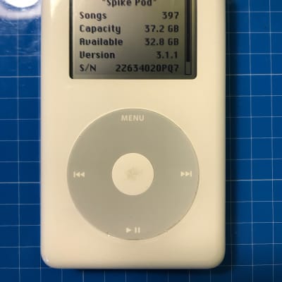 APPLE IPOD 40GB A1059 ポータブルMDプレーヤー ホワイト Apple iPod classic 4th Generation White (40 GB) A1059 - Good