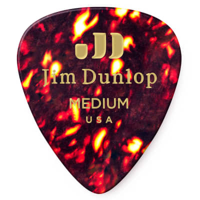 Dunlop Shell Classic Medium Celluloid Guitar Picks 72 Pack 483R05MD image 1