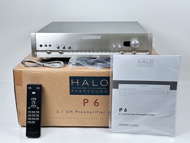 Parasound Halo P 6 Stereo Preamplifier; MM / MC Phono  			