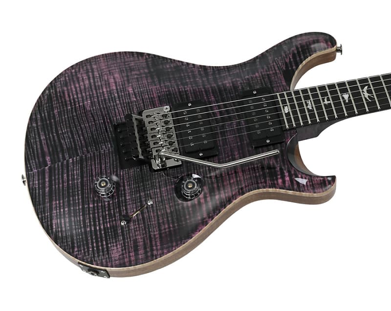 Paul Reed Smith Wood Library Custom 24 Floyd Rose Stained Flame Maple Neck Purple Iris image 1