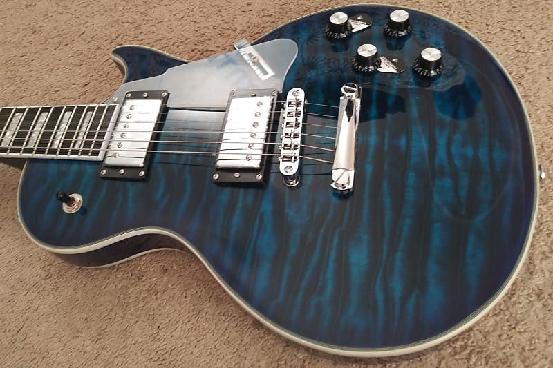 Coils　Solid　Blue　with　Body　Electric　Grote　Splitting　Guitar　2022　Reverb　LPS-003　Gigbag