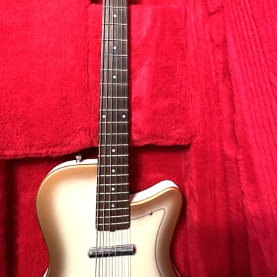 Jerry Jones Baritone guitar  1990s Copper / Cream Sunburst image 4