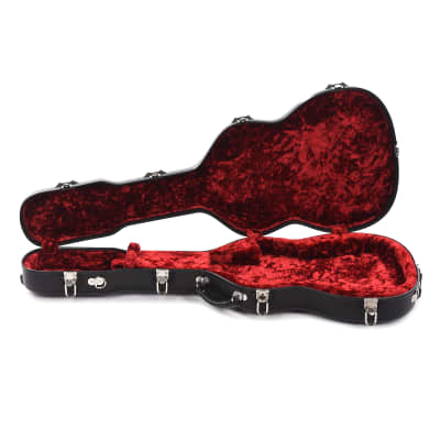 Calton Cases Electric Stratocaster Guitar Case Black w/Red Velvet Interior image 2
